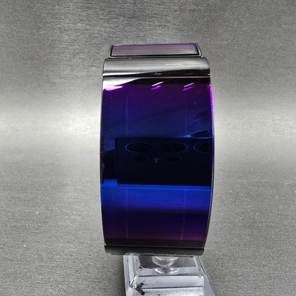 Diesel Watch Men 31mm Black Iridescent Digital Date Rectangle DZ-7110 New Batt0