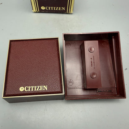 Citizen Presentation Watch Box Case Red Plastic 1990's 1980's Rectangle VTG AV7