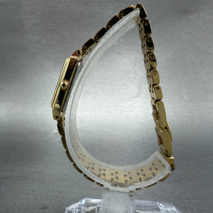 Seiko Tank Watch Women 16mm Champagne Dial Gold Tone 1N01-0FH0 New Battery NMZ7