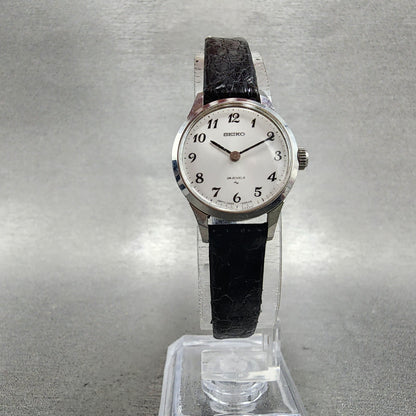 Seiko Watch Women 21mm Silver Dial Silver Tone Manual Round 22200020 Runs5