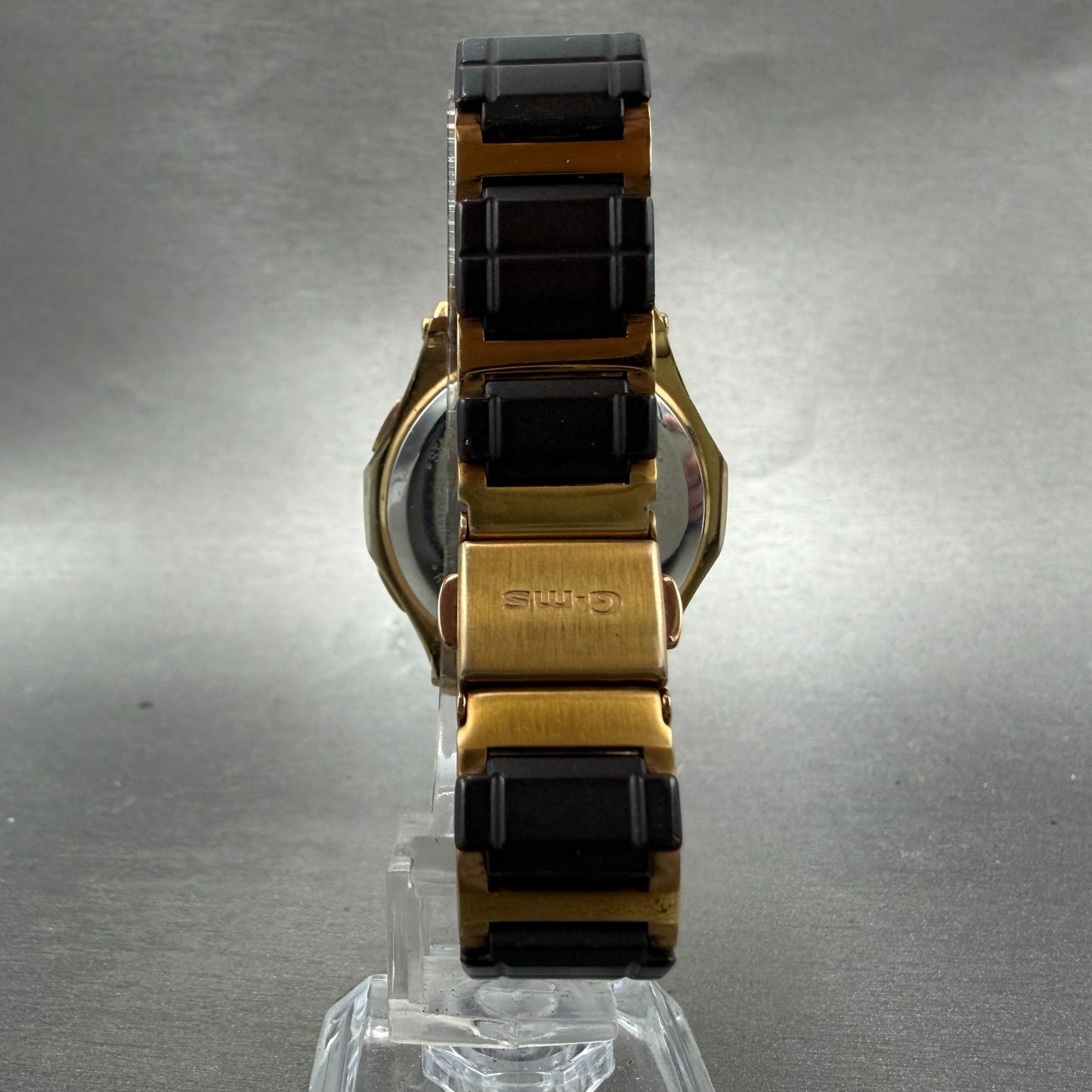 Casio Baby-G Watch Women 36mm Brown Dial Gold Tone Chronograph MSA-7200CGJ Solar7