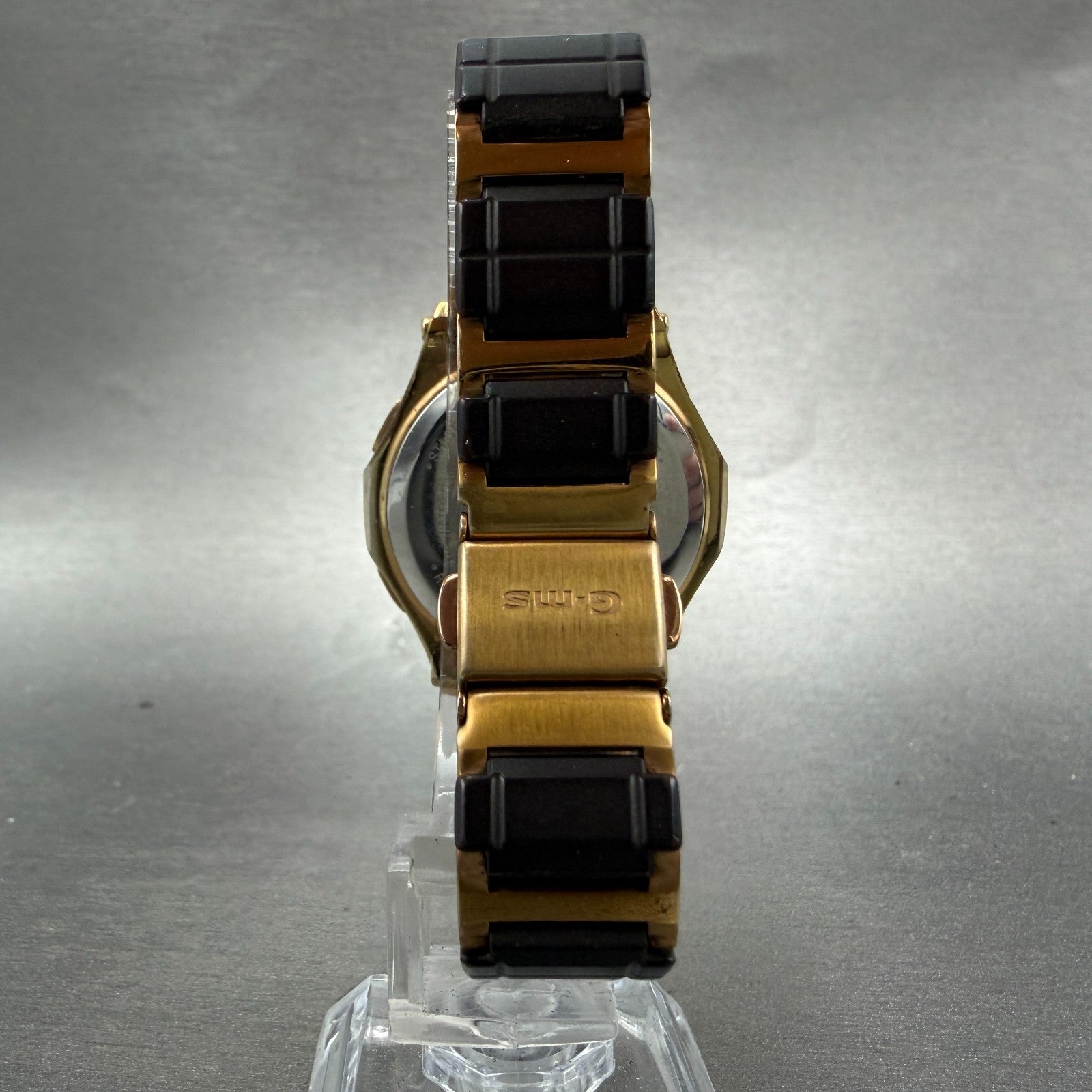 Casio Baby-G Watch Women 36mm Brown Dial Gold Tone Chronograph MSA-7200CGJ Solar7