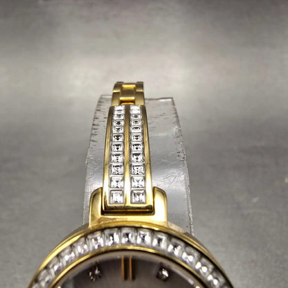 Citizen Eco-Drive Watch Women 25mm MOP Dial Gold Tone Round E031-S122694 Runs HM4