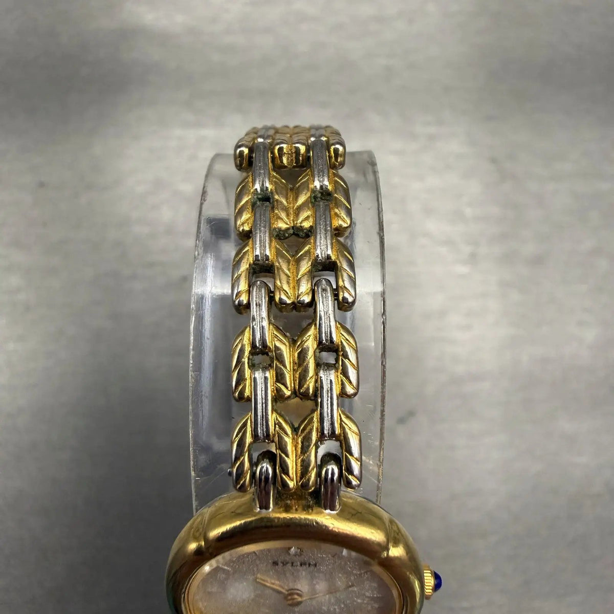 Citizen Sylph Watch Women 20mm Silver Dial Gold Tone Round 2200-228782 New Batt4