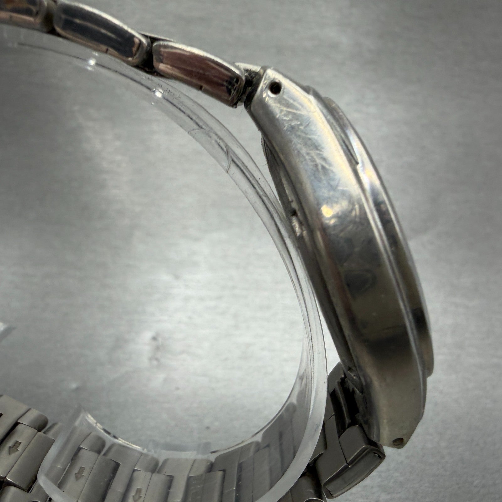 Casio Lineage Titanium Watch Men 38mm Silver Dial Daydate LIN-171J New Battery 43