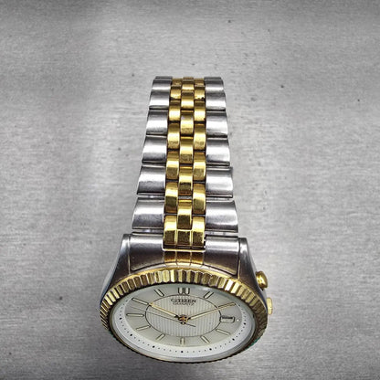 Citizen President Watch Men 36mm White Dial Two Tone Date Backlight New Batt4