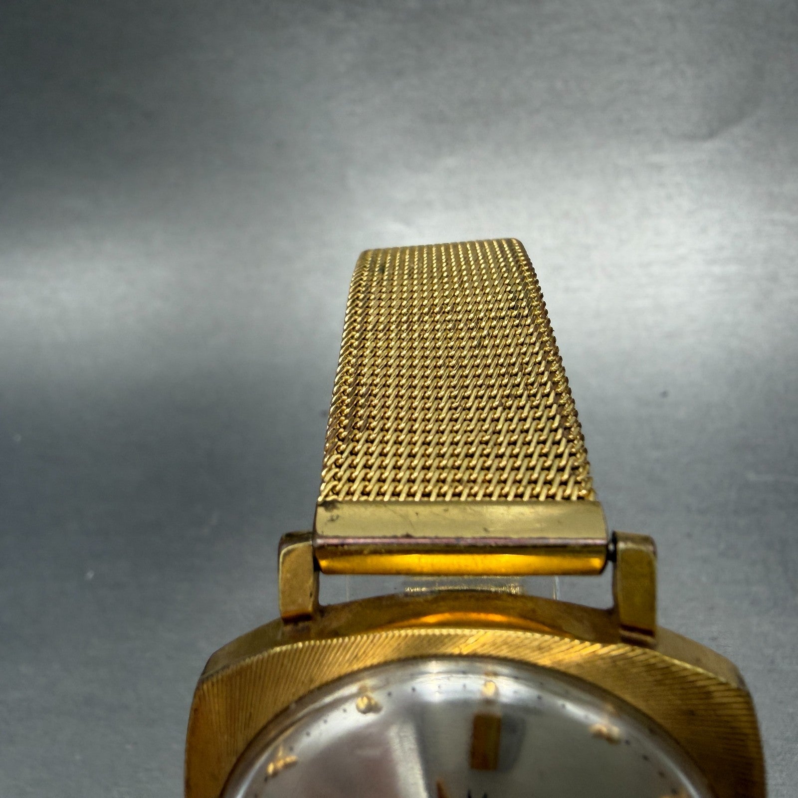 Hamilton Ricoh Electric Watch Men 35mm Champagne Dial Gold Asymmetrical PARTS5