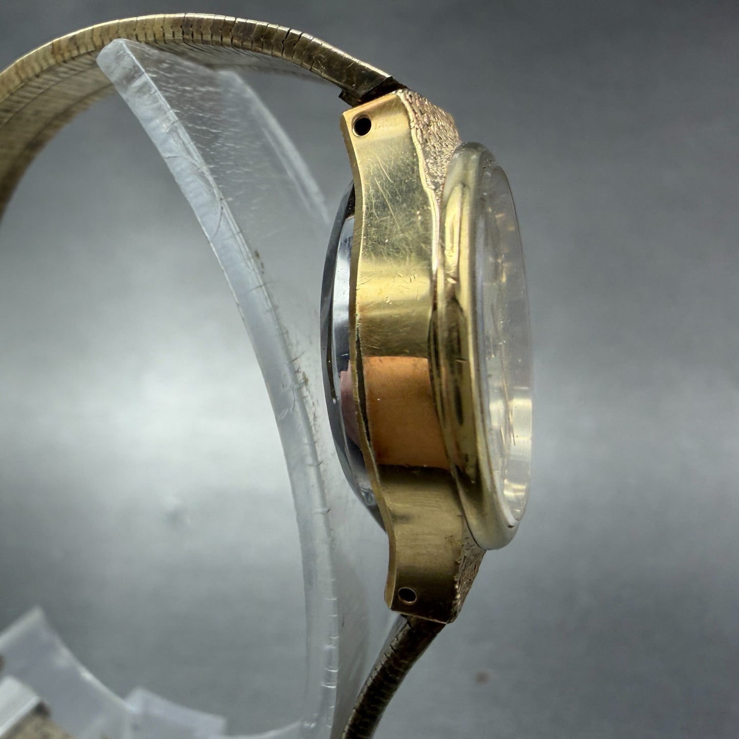 Seiko Watch Women 23mm Champagne Dial Gold Tone Round 4301-0010 New Battery3