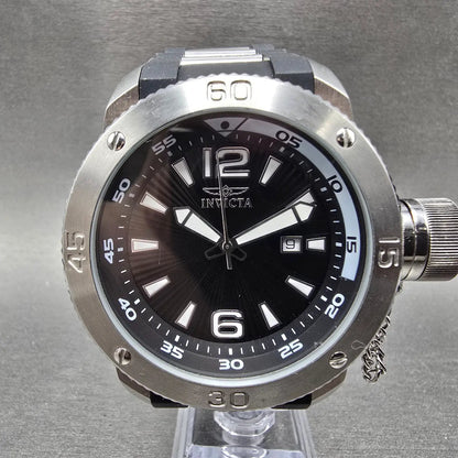 Invicta I-Force Dive Watch Men 51mm Black Dial Silver Date 12963 READ!! New Batt0