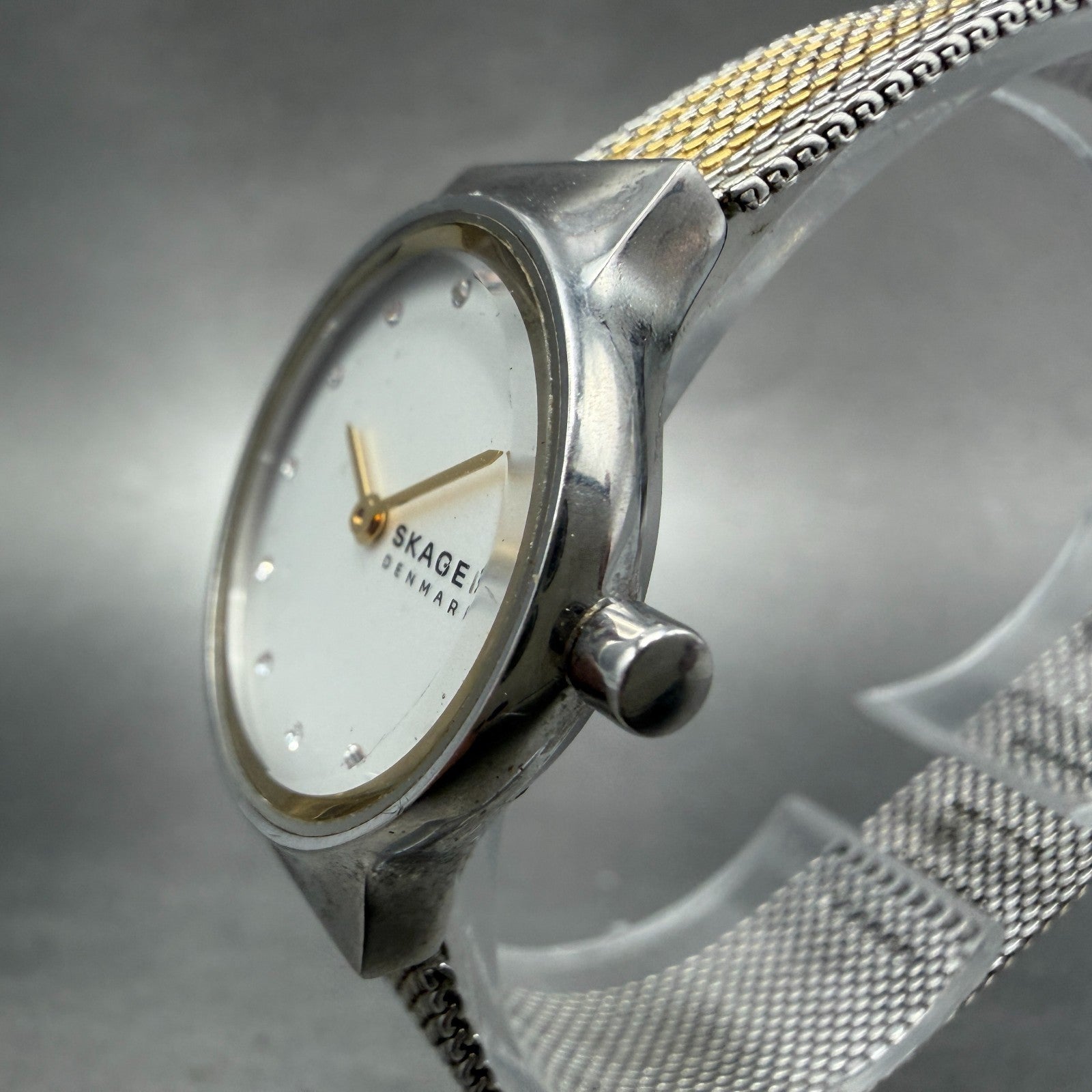 Skagen Freja Watch Women 26mm White Dial Two Tone Round SKW2698 New Battery2