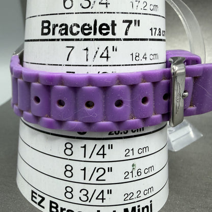 Invicta Angle Watch Women 38mm White Dial Steel Daydate Purple 0702 New battery10