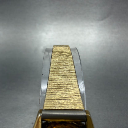 Seiko Watch Women 25mm Silver Dial Gold Tone Round 2621-0080 New Battery JR54