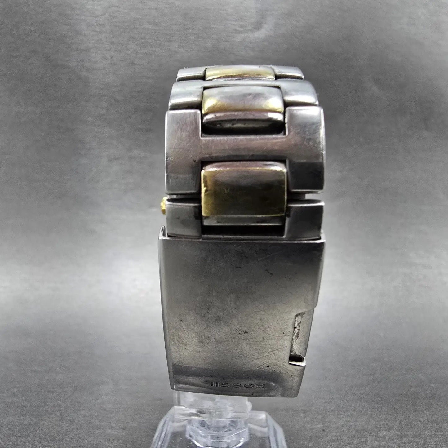 Fossil Ducks Unlimited Watch Men 33mm Silver Dial Two Tone Date PR1666 New Batt7