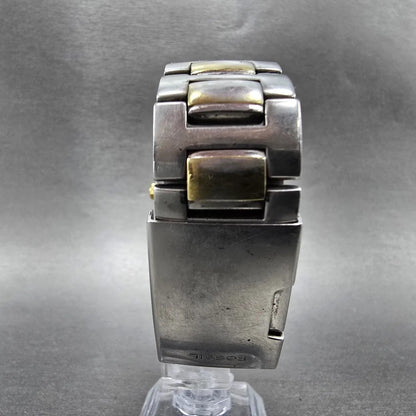 Fossil Ducks Unlimited Watch Men 33mm Silver Dial Two Tone Date PR1666 New Batt7