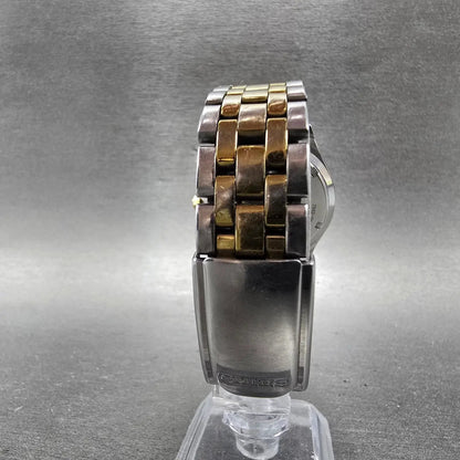 Seiko Watch Men 37mm Silver Dial Two Tone Daydate Round 7N43-9048 PARTS Vintage11