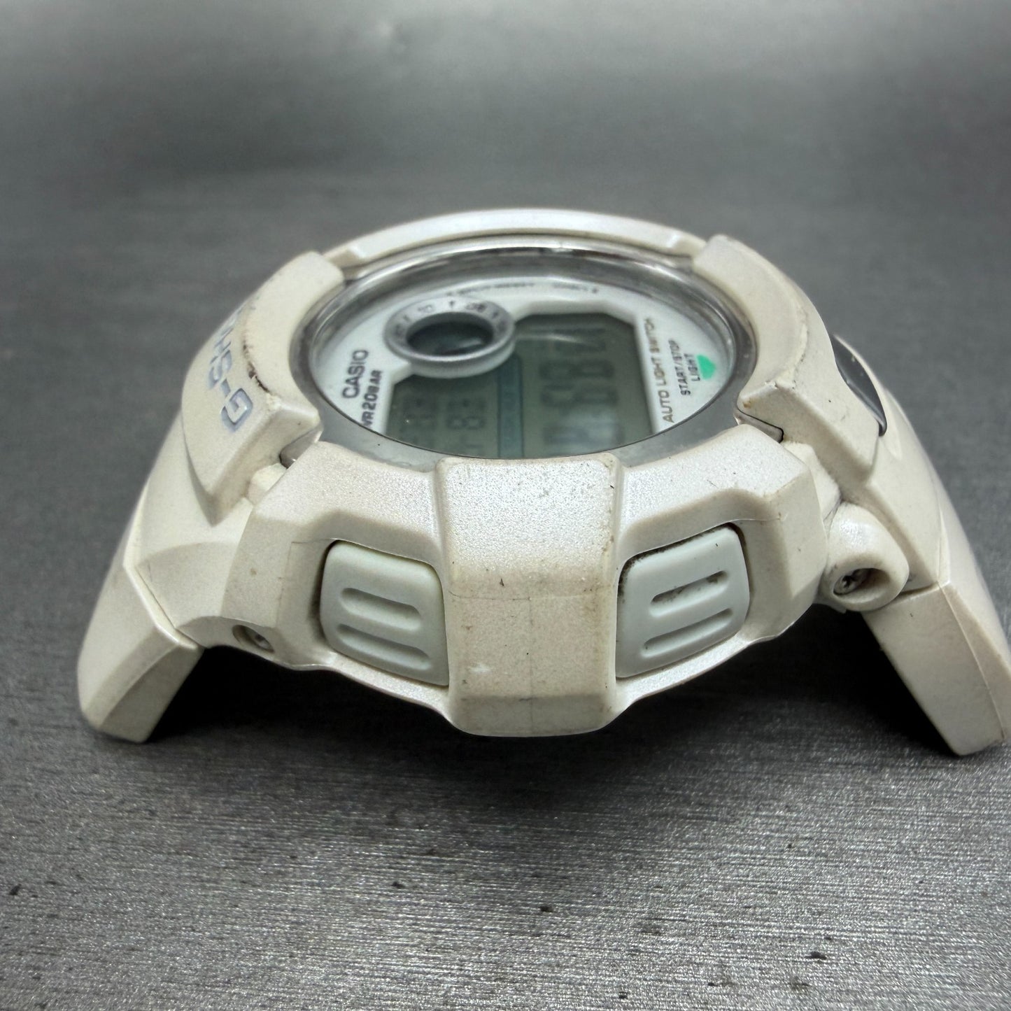 Casio G-Shock DWX-199 Watch Men 48mm Digital White Alarm Chrono Round New Batt3