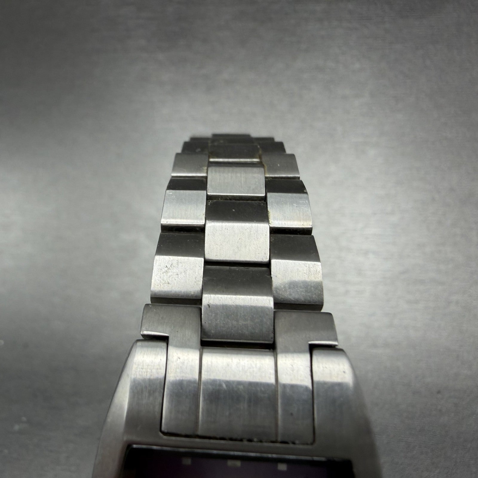 Diesel Watch Women 27mm Purple Dial Stainless Steel Rectangle DZ-1031 New Batt4