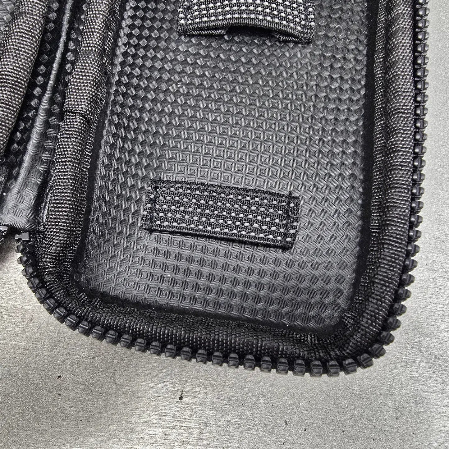 Seiko Travel Watch Case Black Fabric Plastic Rectangle Zipper8