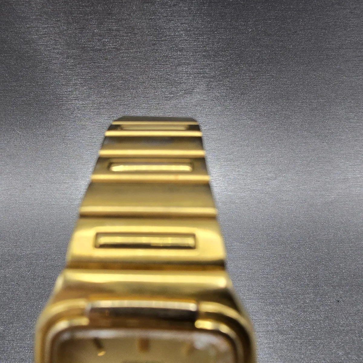 Citizen Tank Watch Men 26mm Gold Dial Gold Tone Rectangle 6030-S60201 PARTS5
