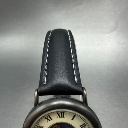 Seiko Alba Watch Women 30mm Cream Dial Black Tone Day/Night V806-0100 NewBat4
