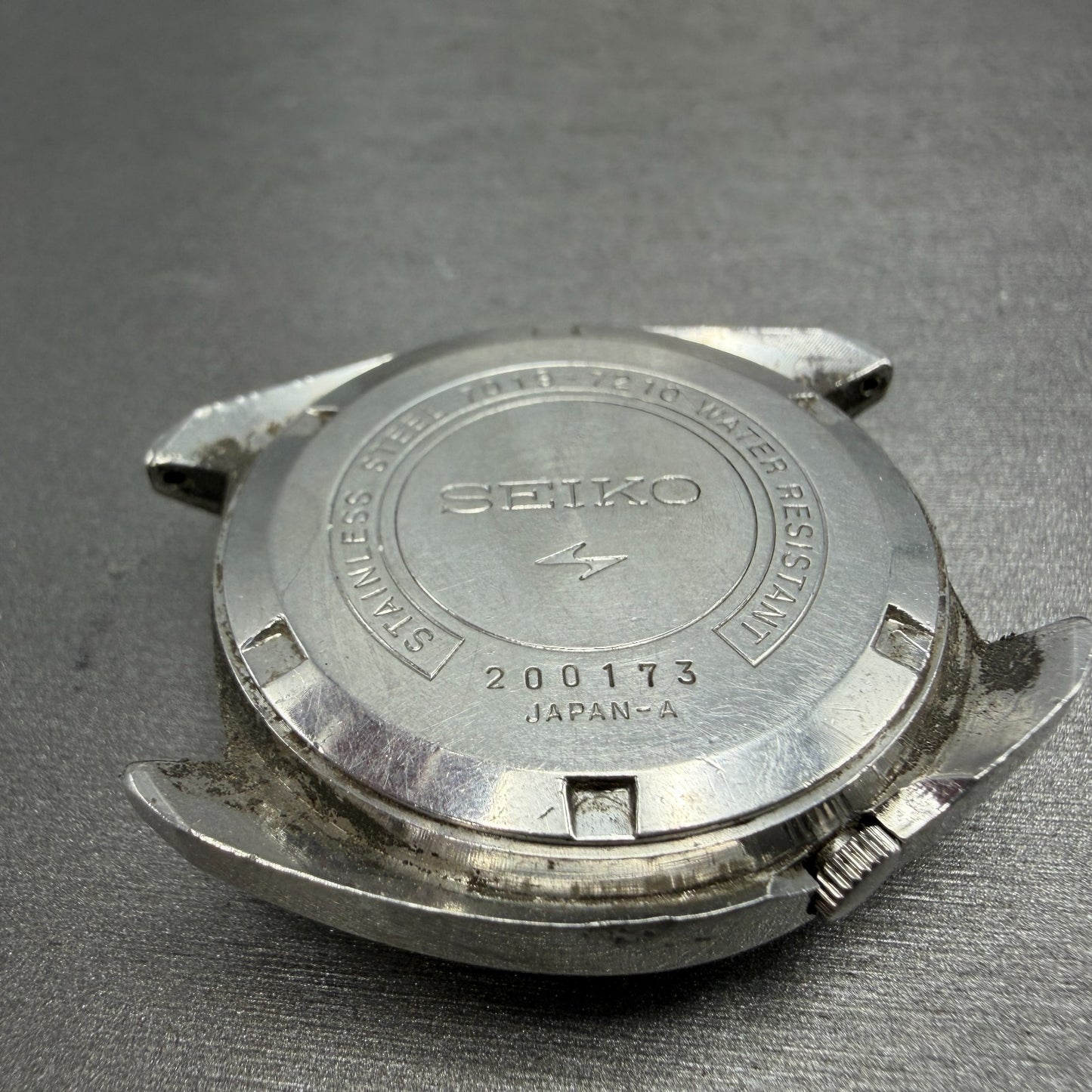 Seiko 5Actus Watch Men 37mm Green Dial Silver Tone Daydate 7019-7210 PARTS10