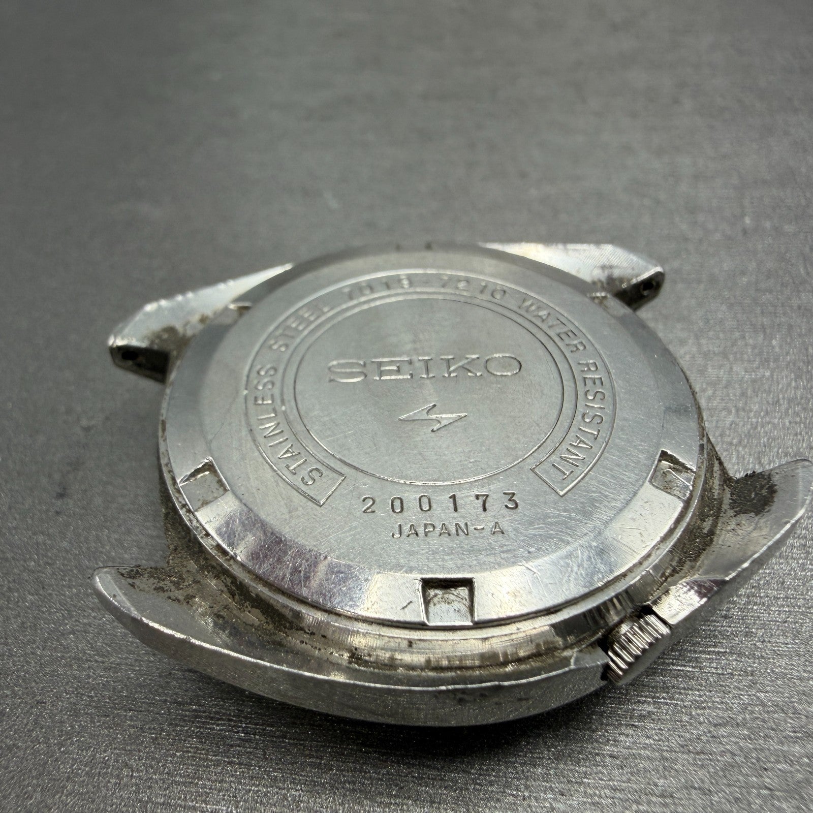 Seiko 5Actus Watch Men 37mm Green Dial Silver Tone Daydate 7019-7210 PARTS10