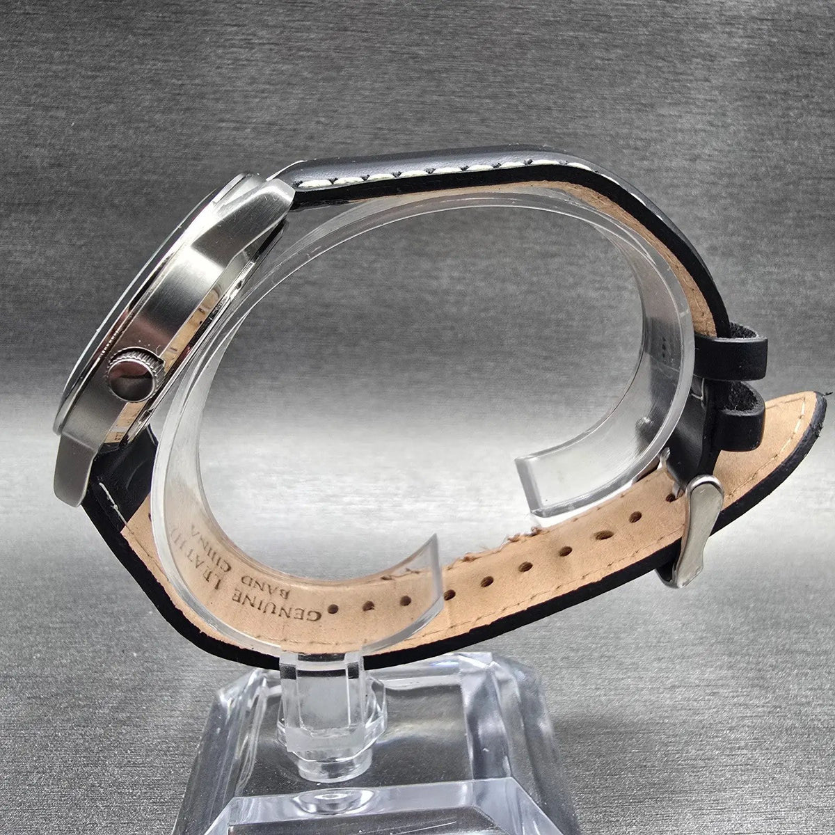 Seiko Pulsar Watch Men 39mm Silver Dial Silver Tone Date VJ32-X044 New Battery6