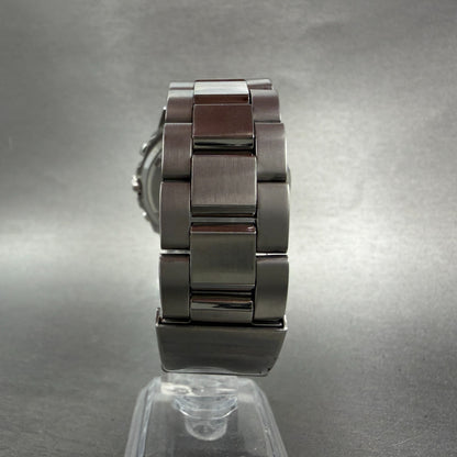 Seiko Chronograph Watch Men 39mm Black Dial Silver Tone Date 7t92-0ca0 New Batt7