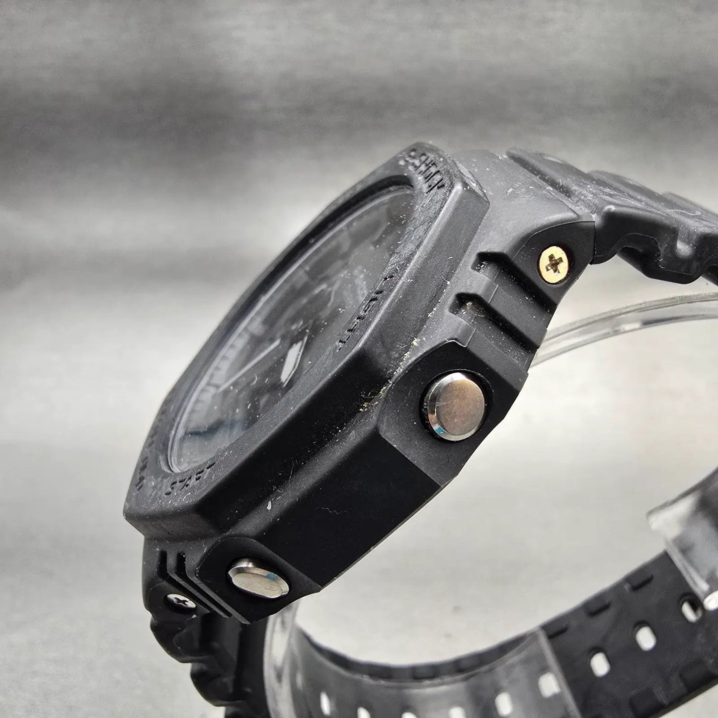 Casio G-Shock GA-2100 Watch Men 45mm Black Dial Black Chrono Alarm New Battery2