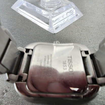Tissot TWave Tank Watch Women 24mm MOP Dial Steel Rectangle L750/850 New BattAB9