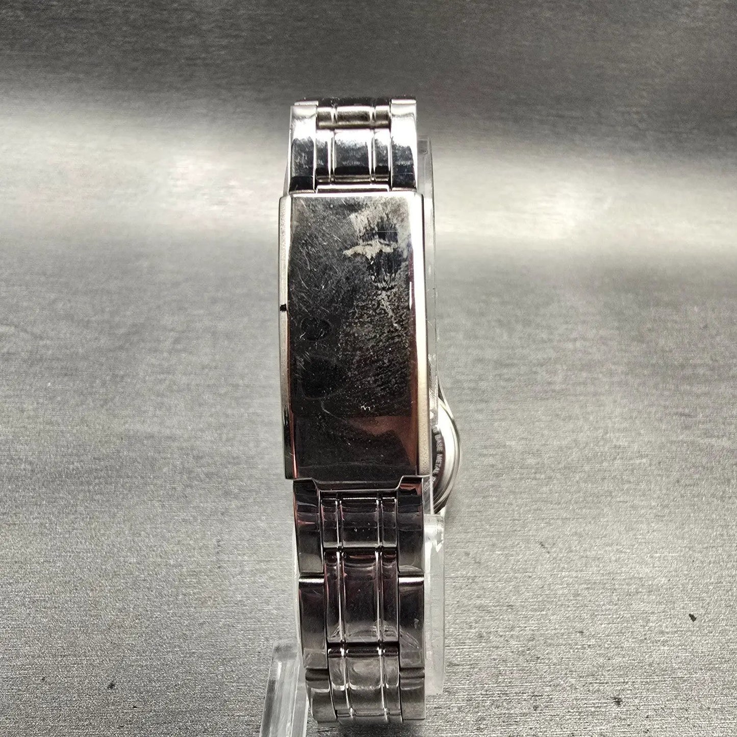 Bulova TFX Watch Women 26mm White Dial Silver Tone Date Round 36M100 New Battery7
