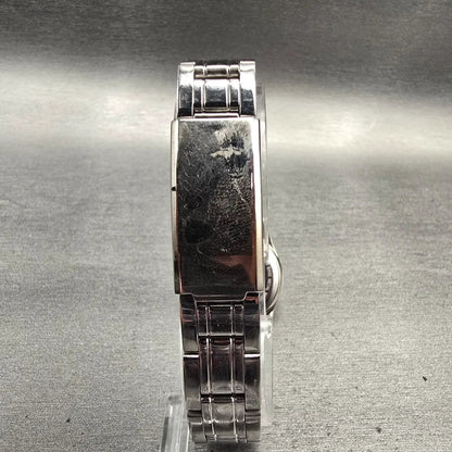 Bulova TFX Watch Women 26mm White Dial Silver Tone Date Round 36M100 New Battery7