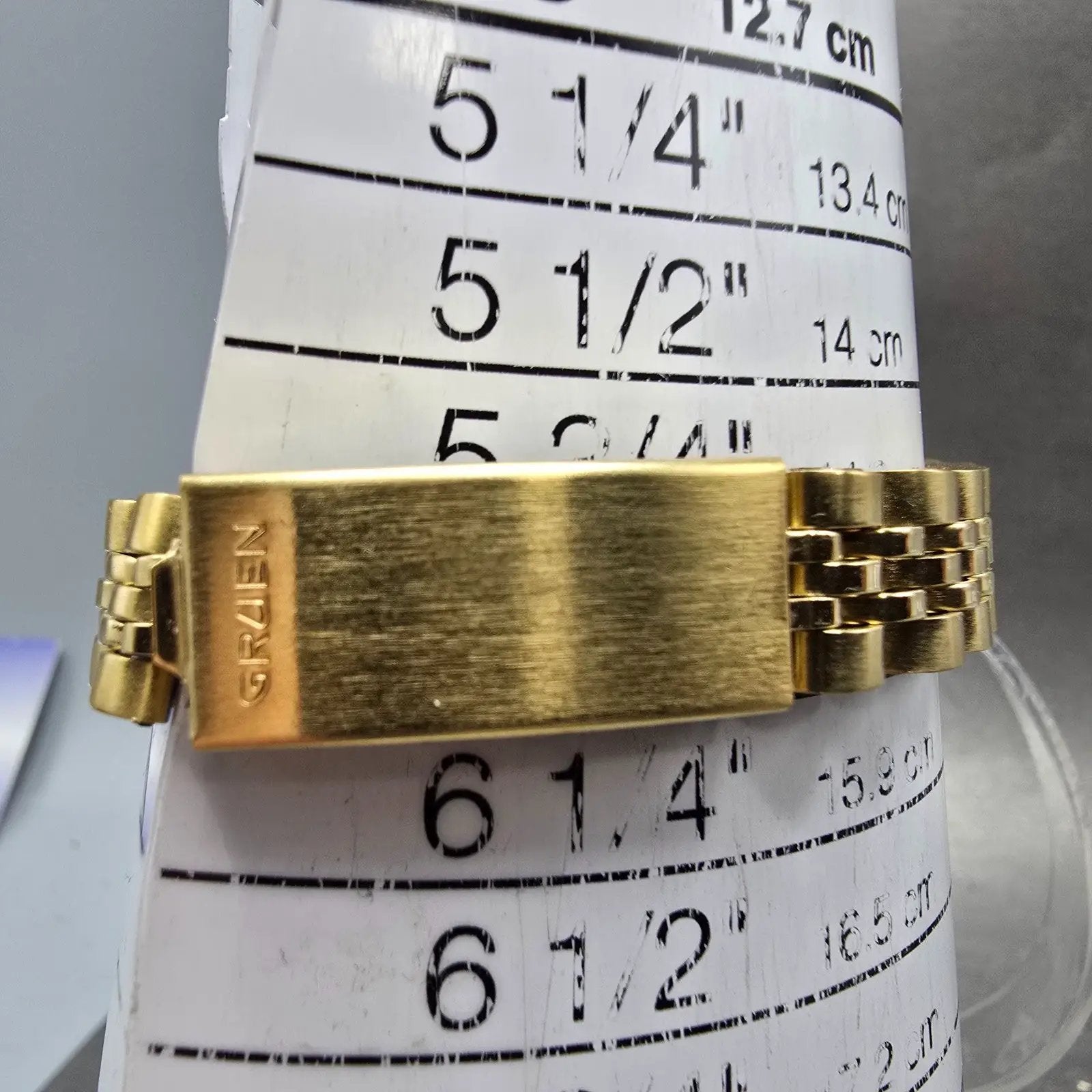 Gruen Precision Watch Women 26mm Gold Dial  Gold Tone Round New Battery11