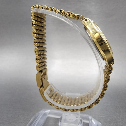 Bulova Watch Women 24mm Champagne Dial Gold Tone Date 97M02 New Battery8