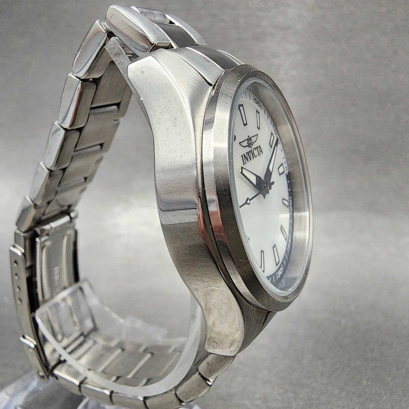 Invicta Specialty Watch Women 33mm MOP Dial Silver Tone Round 12830 New Battery3