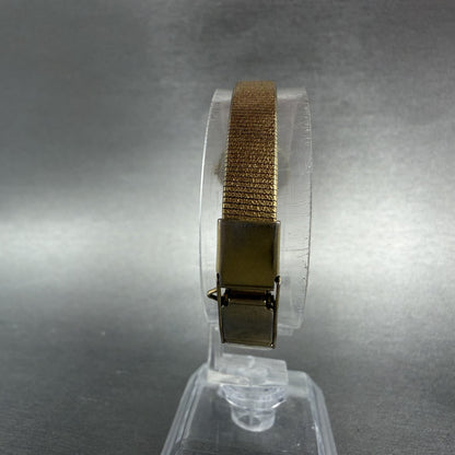 Seiko Watch Women 18mm Black Dial Gold Tone Round 1N00-0H59 New Battery7