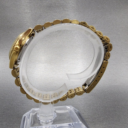 Citizen CQ President Watch Women 26mm MOP Dial Gold Tone Daydate Round New Batt6