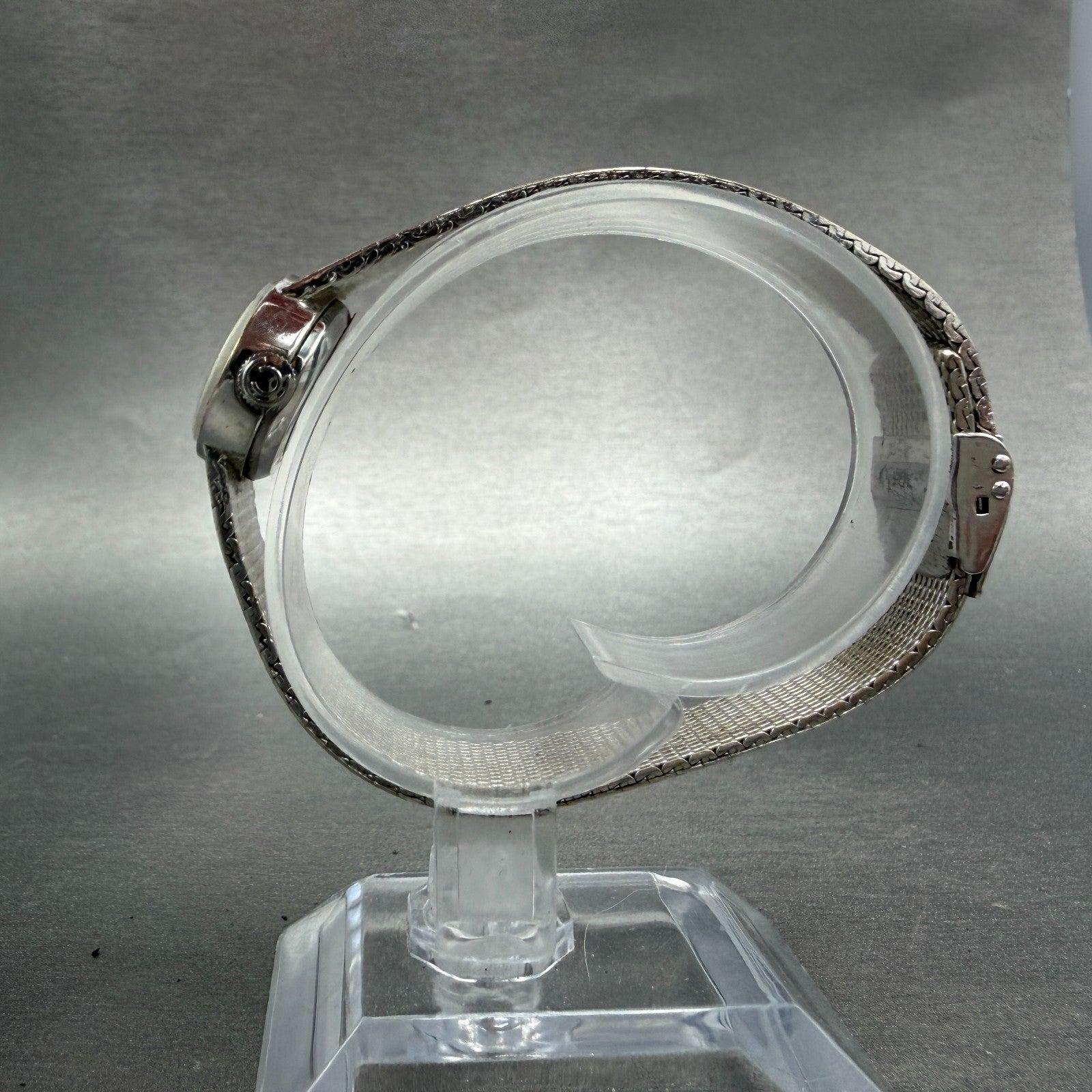 Certina Watch Women 25mm Silver Dial Silver Tone Manaul Wind Oval Runs VTG6