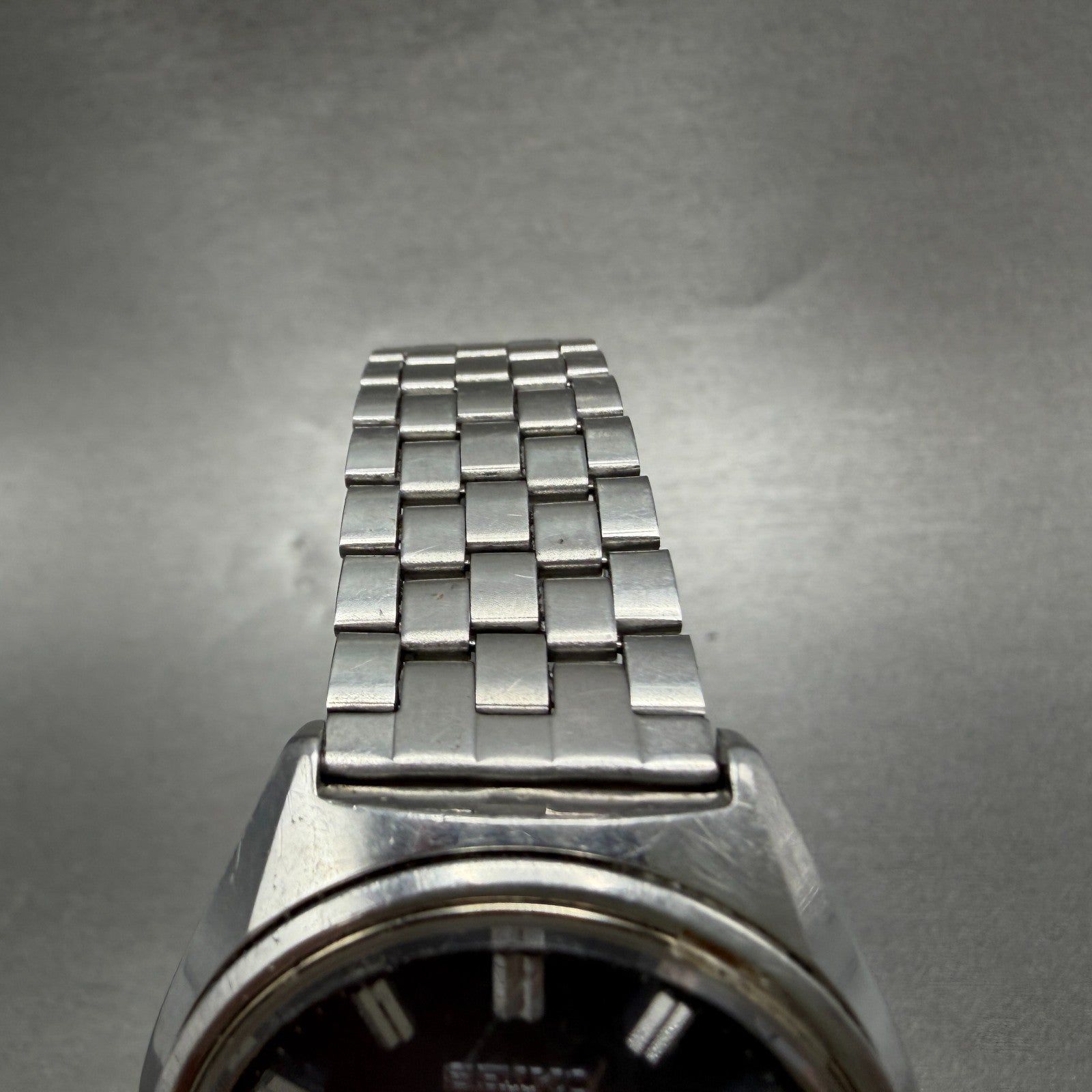 Seiko Lord Matic Watch Men 36mm Blue Dial Silver Tone Daydate 5606-7260 PARTS5