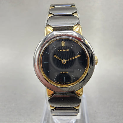 Seiko Lassale Watch Women 22mm Black Dial Black Tone 4n200229 New Battery0