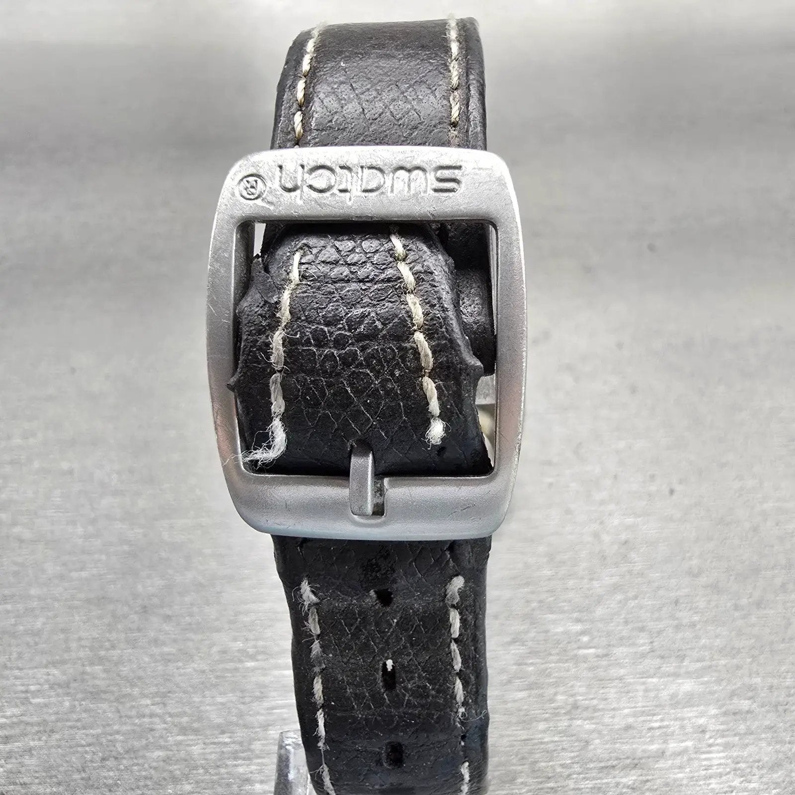 Swatch Watch Men 34mm White Dial Gray Tone Round GM132 READ!!! New Battery7