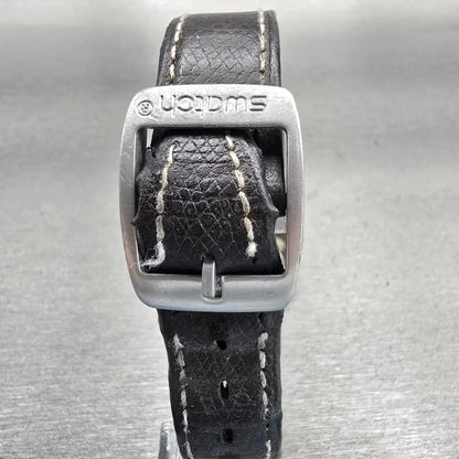 Swatch Watch Men 34mm White Dial Gray Tone Round GM132 READ!!! New Battery7