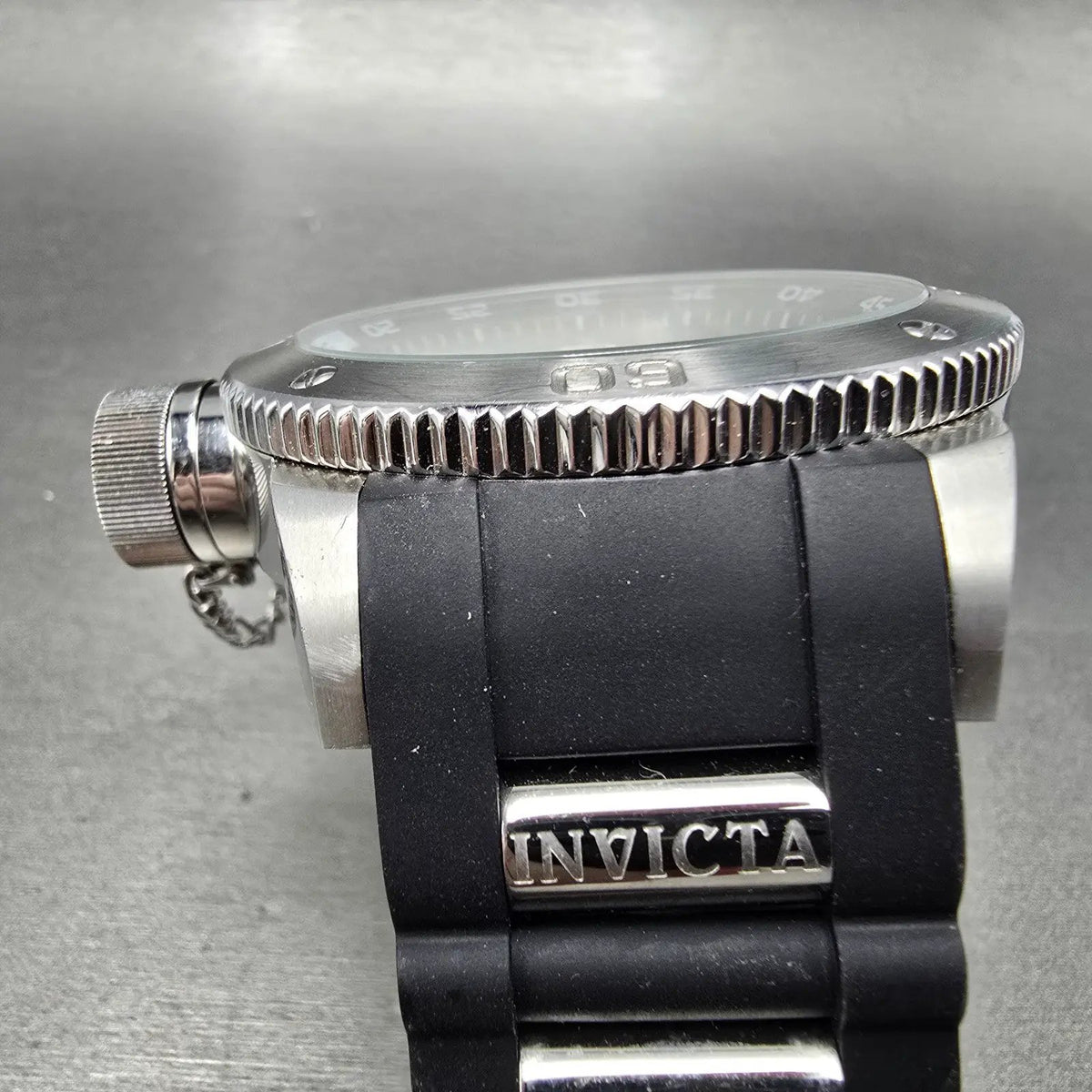 Invicta I-Force Dive Watch Men 51mm Black Dial Silver Date 12963 READ!! New Batt4