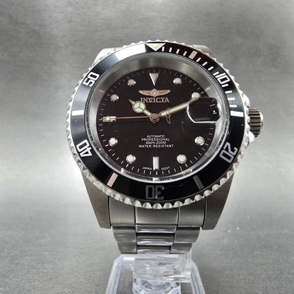 Invicta Pro Diver Watch Men 40mm Black Dial Steel Date 8926 Automatic Runs IUNJ5