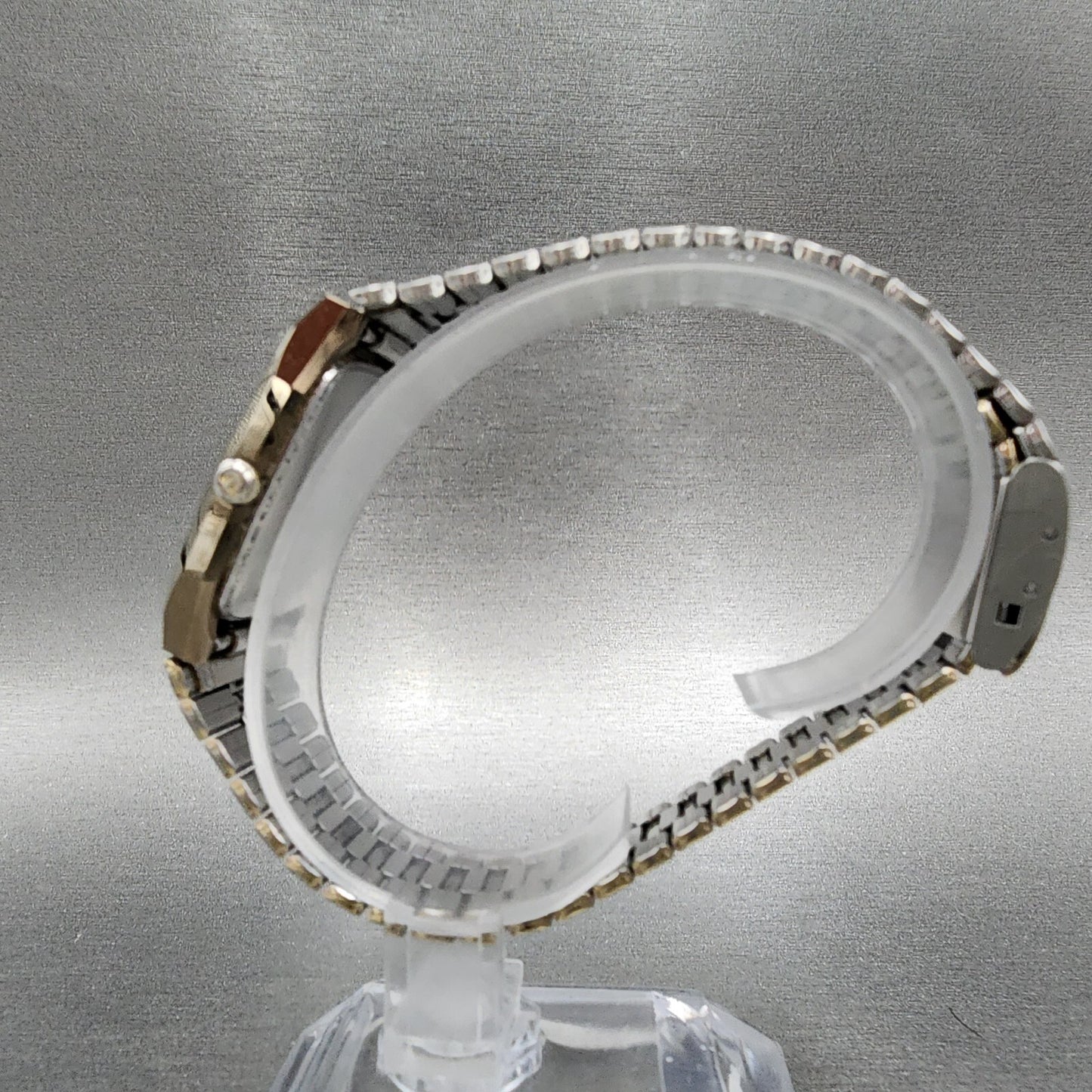 Rado Diastar Watch Men 29mm Gold Dial Gold Tone Rectangle 132.9505.3 New Battery
