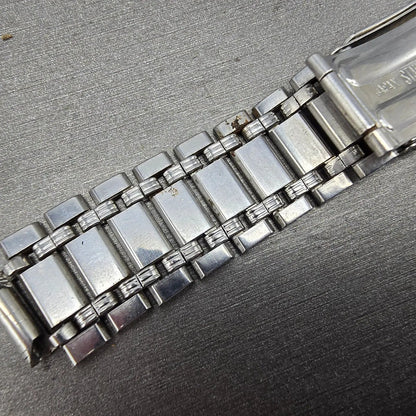Citizen Bracelet 12mm Stainless Steel Silver Tone Tri Folding Clasp Vintage11