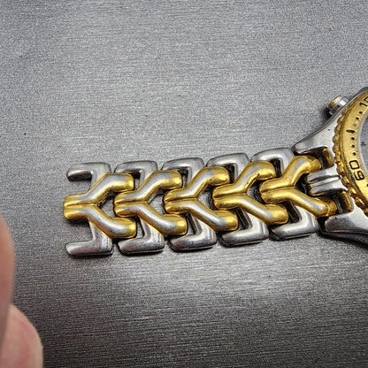 Seiko 7T326G20 Watch Case 37mm Two Tone Bracelet Round Chronogrpah Steel6