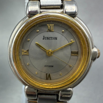 Citizen Junction Watch Women 25mm Silver Dial Two Tone Round 6031-343581 NewBatt1