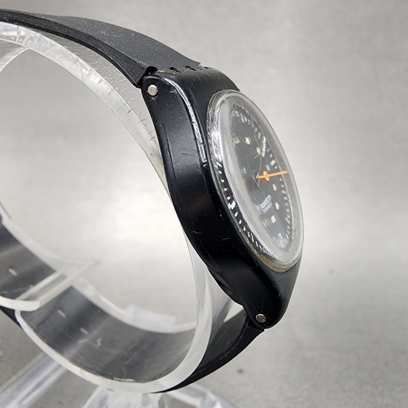 Swatch Money Penny Watch Women 24mm Black Dial Black Tone Round New Battery3
