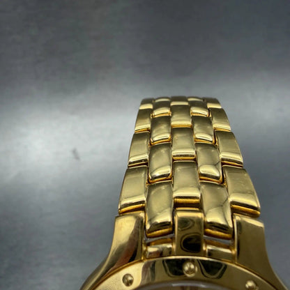Wittnauer Watch Men 35mm Gold Dial Gold Tone Date Round JV8223 9514 PARTS5